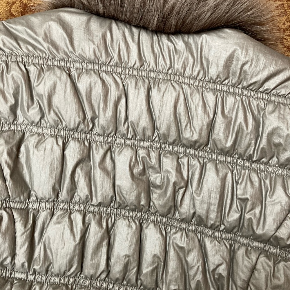 INC Silver Jacket with Fur - Picture 4 of 17